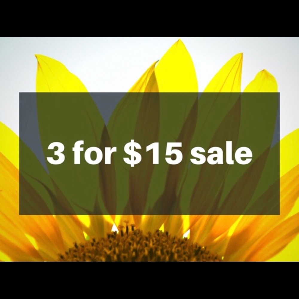 3 for 15 all clothes